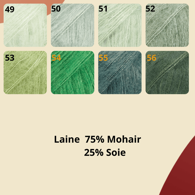 Châle Nona en Mohair et Soie