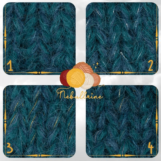 tour de cou - snood bleu glacier en laine alpaga, merinos et soie 