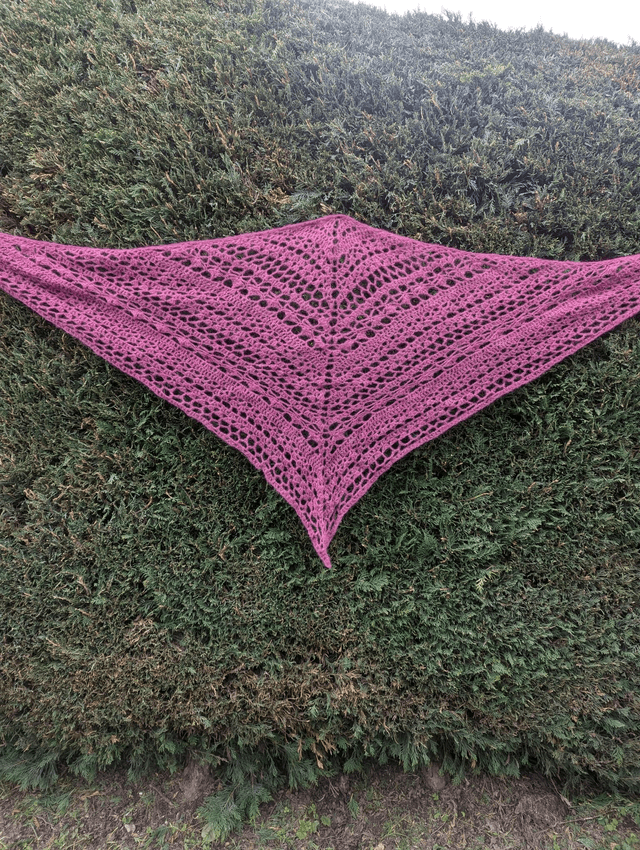 Châle fabriqué en France au crochet Alpaga et soie