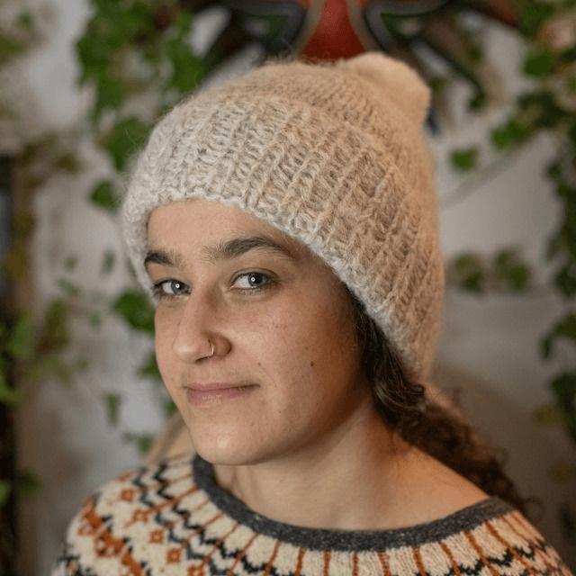 Envoi Rapide - Coffret beige clair et fil métallisé multicolore -Bonnet, mitaines et tour de cou en laine d'alpaga merinos et soie